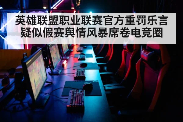 英雄联盟职业联赛官方重罚乐言疑似假赛舆情风暴席卷电竞圈